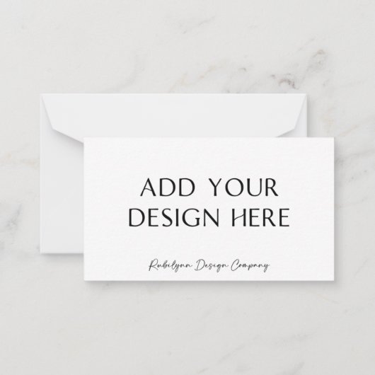 2 x 3,5-inch Kaart Custom Printing Printed Insert  Notitiekaartje (Achterkant)