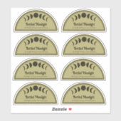 2 "x 4" Semi Cirkel Maan Potion Flessenetiketten Sticker (Vel)