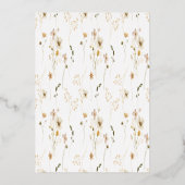 2 X DETAILS Monogram Cirkel Monogram Wildflower Folie Uitnodiging (Achterkant)