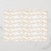 2 X DETAILS Monogram Crest Klassieke Elegante Trou Folie Uitnodiging (Achterkant)