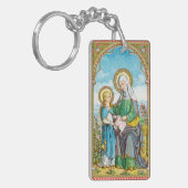 2 x neogotische St. Anne en jonge Maria (SAU 29) Sleutelhanger (Voorkant Links)