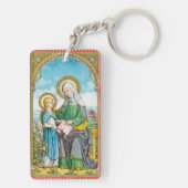 2 x neogotische St. Anne en jonge Maria (SAU 29) Sleutelhanger (achterkant)