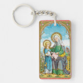 2 x neogotische St. Anne en jonge Maria (SAU 29) Sleutelhanger (Voorkant)