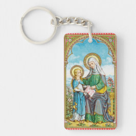 2 x neogotische St. Anne en jonge Maria (SAU 29) Sleutelhanger