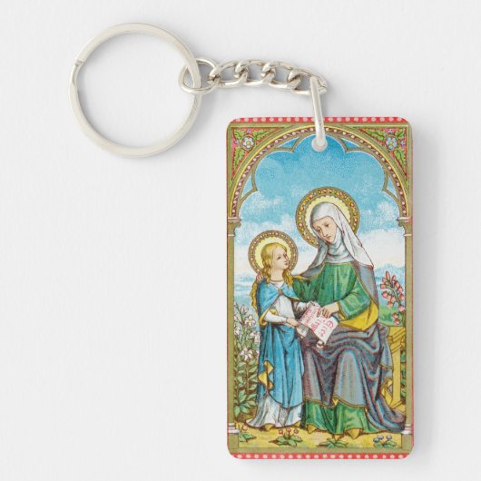 2 x neogotische St. Anne en jonge Maria (SAU 29) Sleutelhanger (Voorkant)