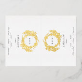 2 x RSVP Monogram Crest Classic Elegant Bruiloft Folie Uitnodiging (Voorkant)