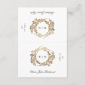 2 x Snijd in Half DIY Crest Platte Plaatskaarten (Voorkant)