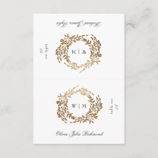 2 x Snijd in Half DIY Crest Platte Plaatskaarten (Voorkant)