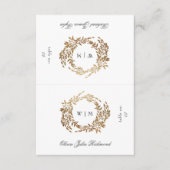 2 x Snijd in Half DIY Crest Platte Plaatskaarten (Voorkant)