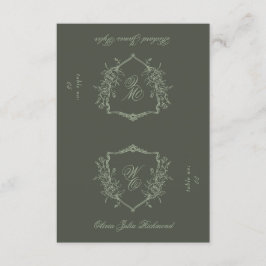 2 x Snijd in Half DIY Crest Platte Plaatskaarten