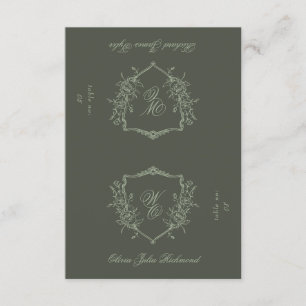 2 x Snijd in Half DIY Crest Platte Plaatskaarten