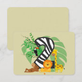 2 years old! Happy Birthday baby! Notitiekaartje (Voorkant / Achterkant)