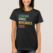 2 Years Old Legend Since November 2020 2nd Birthd T-shirt (Voorkant)