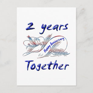 2 Years Together Briefkaart
