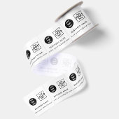 2 Zakelijke logo's Kledinglabels Naaien op Naaien  Satijnen Lint (Achterkant)