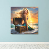 #2 Zeemeermin Leven  Canvas Afdruk (Insitu (Houten vloer))