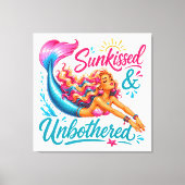 #2 Zeemeermin Muur Kunst  Omwikkeld Canvas (Glans) Afdruk (Voorkant)