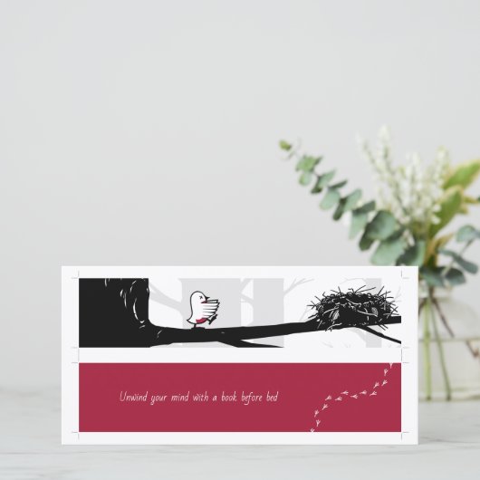 2 Zelf gesneden boek voor bed Robin & Nest Bladwij (Staand voorkant)