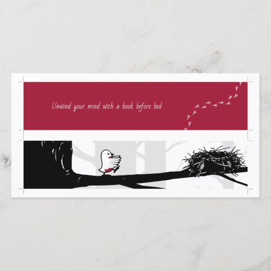 2 zelf knipen boekenlegger voor het slapen Robin & (Achterkant)