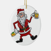 "2 ZENDZIJDE DRINK SANTA EN CHRISMTAS TREON ANDERE KERAMISCH ORNAMENT (Rechts)