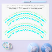 2 Zig zag Algemene verpakkingen voor cakejes Flyer (Enkel)