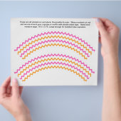 2 Zig zag Algemene verpakkingen voor cakejes op ma Flyer (Hand)