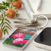 2 zijaangedrukte DIY-kaart, foto-afbeelding eenvou Sleutelhanger (Voorkant Rechts)