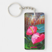 2 zijaangedrukte DIY-kaart, foto-afbeelding eenvou Sleutelhanger (Voorkant)