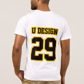 2 Zijdelig WITTE GOLD Bella Canvas Mannen T-shirt (Achterkant)