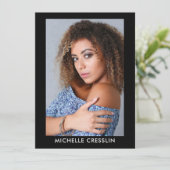 2 zijdelings 4 fotomodel Actor Comp Zed Kaart 5.5x (Staand voorkant)