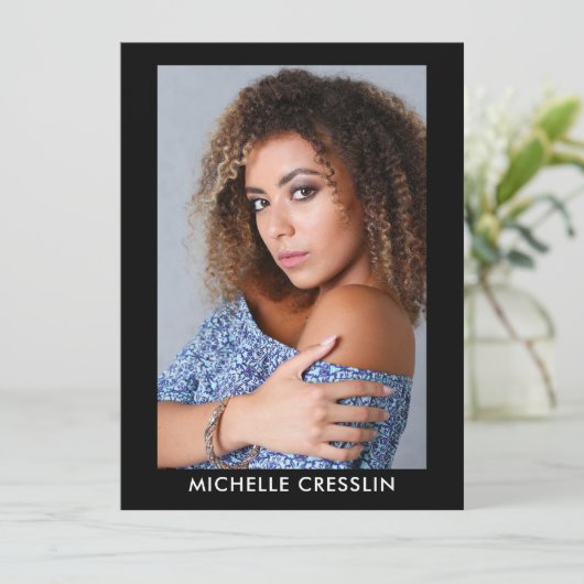 2 zijdelings 4 fotomodel Actor Comp Zed Kaart 5.5x (Staand voorkant)