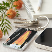 2 zijdelings bedrukte DIY eenvoudig foto-afbeeldin Sleutelhanger (Voorkant Rechts)