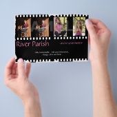 2 zijdelings betaalbare hoofdfotokaart van de Acto Flyer (Hand)