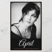 2 zijdelings geplaatste foto model Actor Comp Zed  Flyer (Voorkant)