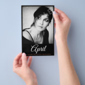 2 zijdelings geplaatste foto model Actor Comp Zed  Flyer (Hand)