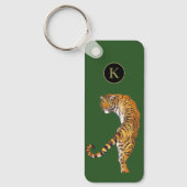 2 zijdelings jonge wilde en vrije tijgermonogram g sleutelhanger (Voorkant)