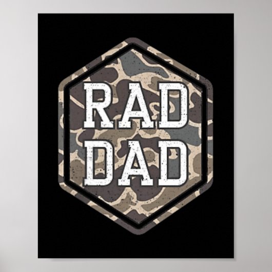 2 Zijden Camo Rad Pa Retro Camouflage Vader Poster (Voorkant)