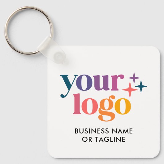 2 Zijden QR-code Logo Tekst Merk Sleutelhanger (Voorkant)