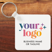 2 Zijden QR-code Logo Tekst Merk Sleutelhanger (Voorkant)