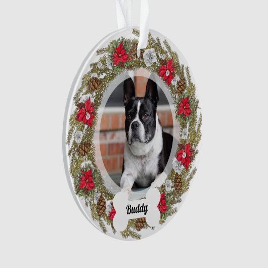 2-zijdes Pet Memorial kerstversiering Ornament (voorkant)