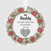 2-zijdes Pet Memorial kerstversiering Ornament (achterkant)