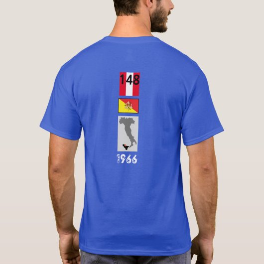 2-zijdig 1966 RACING T-shirt (Achterkant)