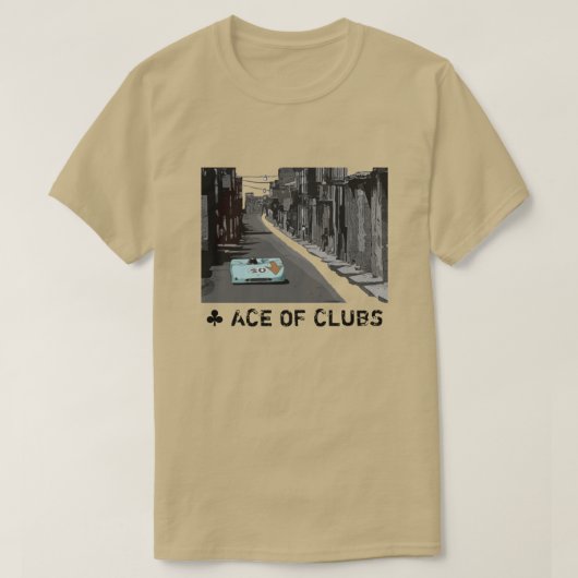 2-zijdig 1970-ace van Clubs T-Shirt (Design voorkant)