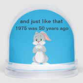 2-zijdig 1975 humor Snow wereldbol Sneeuwbol (Voorkant)