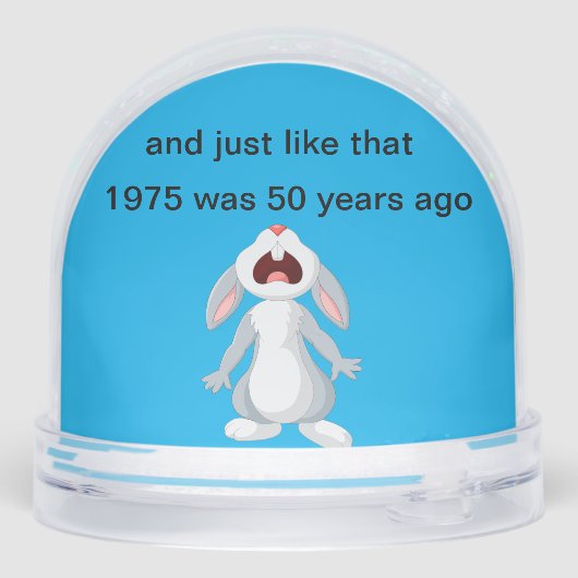 2-zijdig 1975 humor Snow wereldbol Sneeuwbol (Achterkant)