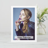 2-zijdig 5-fotomodel Actor 5x7 Comp/Zed Kaart (Staand voorkant)