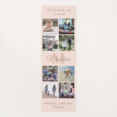 2-zijdig aangepaste mantra blush en gouden monogra yogamat (Achterkant)