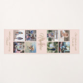 2-zijdig aangepaste mantra blush en gouden monogra yogamat (Voorkant (horizontaal))