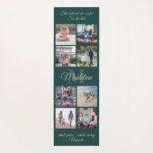 2-zijdig aangepaste mantra groen en goud monogram yogamat (Achterkant)