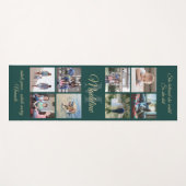 2-zijdig aangepaste mantra groen en goud monogram yogamat (Voorkant (horizontaal))